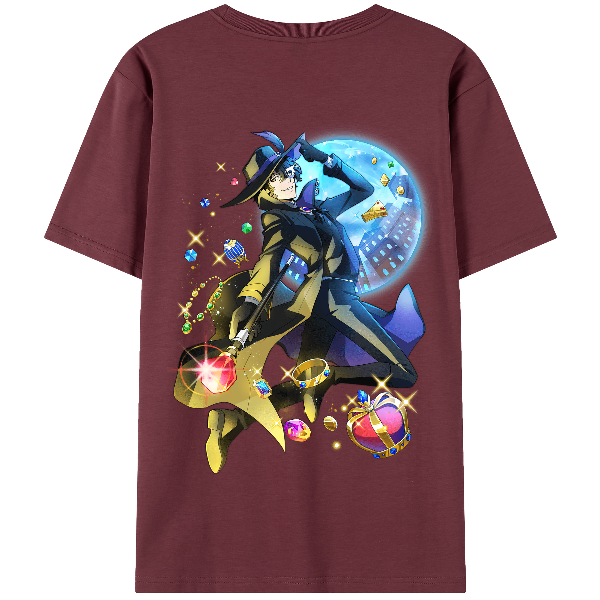（画像用） 文豪ストレイドッグス Bungo Stray Dogs 綿100％半袖Tシャツ（背面プリント）